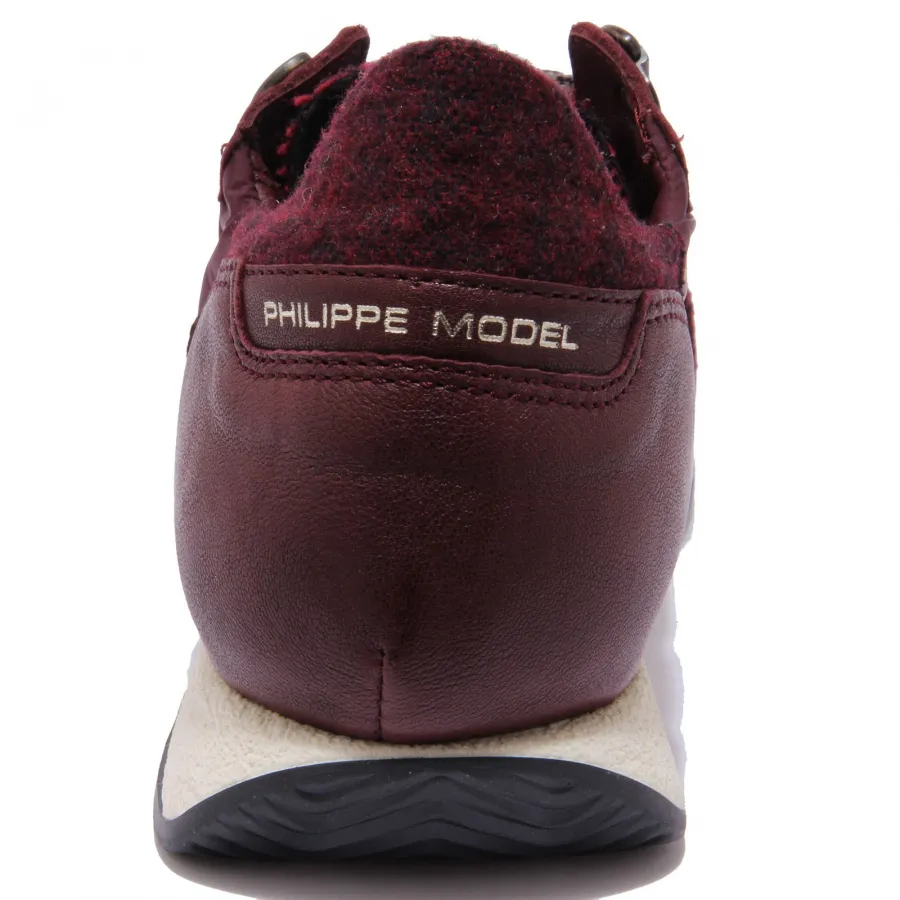 2416AC sneakers uomo PHILIPPE MODEL MONACO bordeaux shoes men