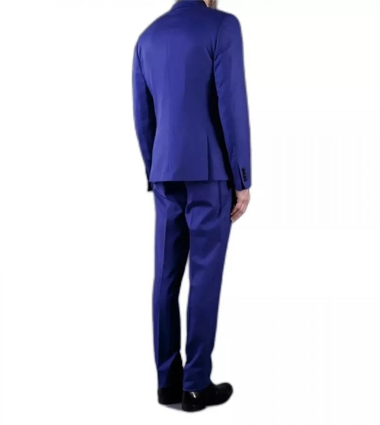 Abiti da uomo blu scuro con un bottone Slim Fit 2 pezzi Abiti da sposo formale da sposa Abiti da uomo su misura Blazer Abiti Dai