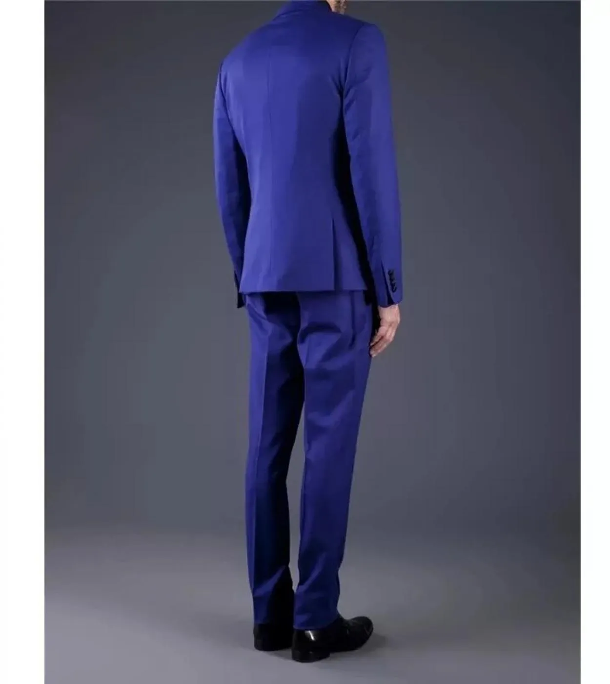 Abiti da uomo blu scuro con un bottone Slim Fit 2 pezzi Abiti da sposo formale da sposa Abiti da uomo su misura Blazer Abiti Dai