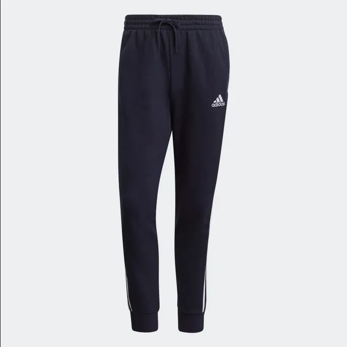 Adidas Essentials trousers with 3 stripes in lightweight cotton GK8888 blue white