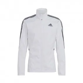 ADIDAS Giacca Running Marathon 3 Stripes Bianco Nero Uomo