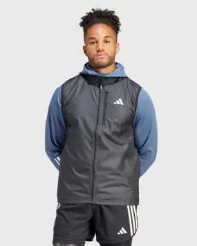 Adidas Giacca Smanicata Vest da Running Nero Uomo