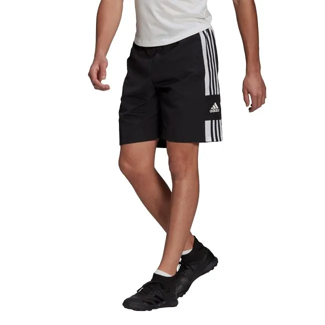 Adidas Pantaloncino Squad 21 Downtime Uomo Nero Bianco