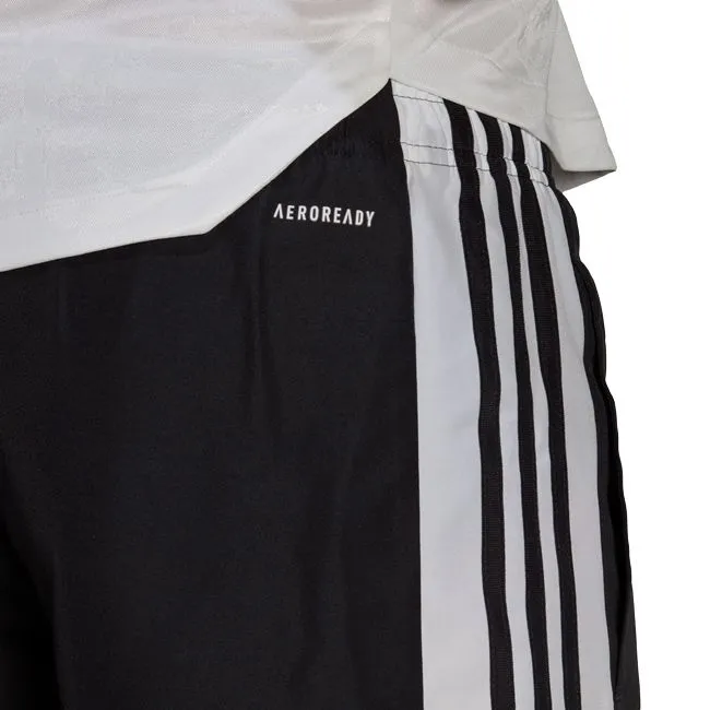 Adidas Pantaloncino Squad 21 Downtime Uomo Nero Bianco