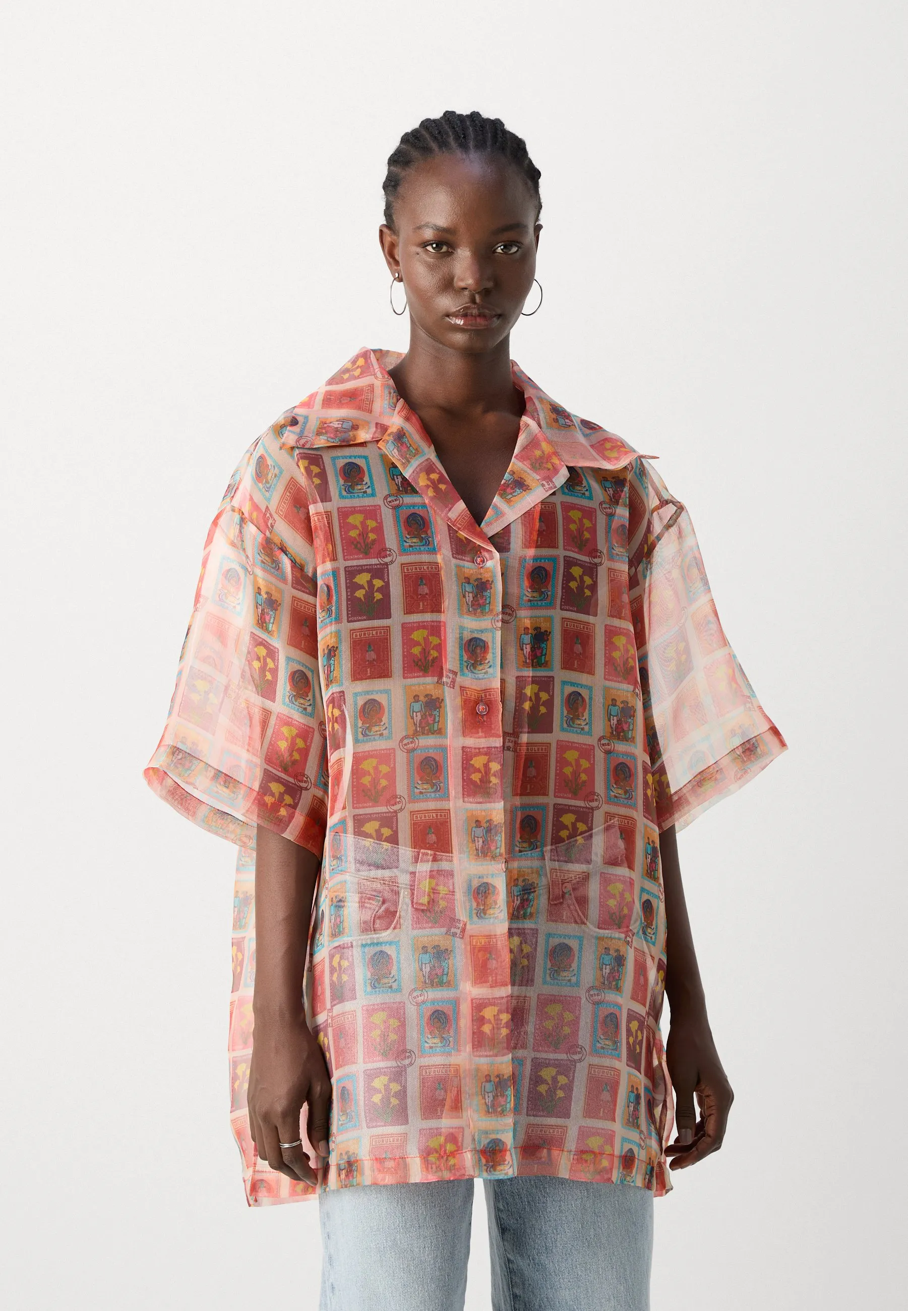 ALLEN POST CARD PRINT SHIRT - Camicia