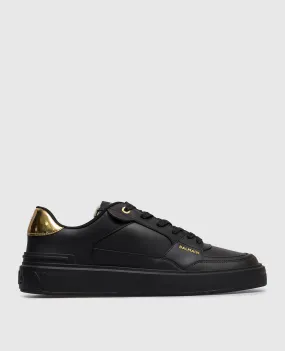 Balmain Sneakers B-Court in pelle nera con logo DM0VI349LTSC