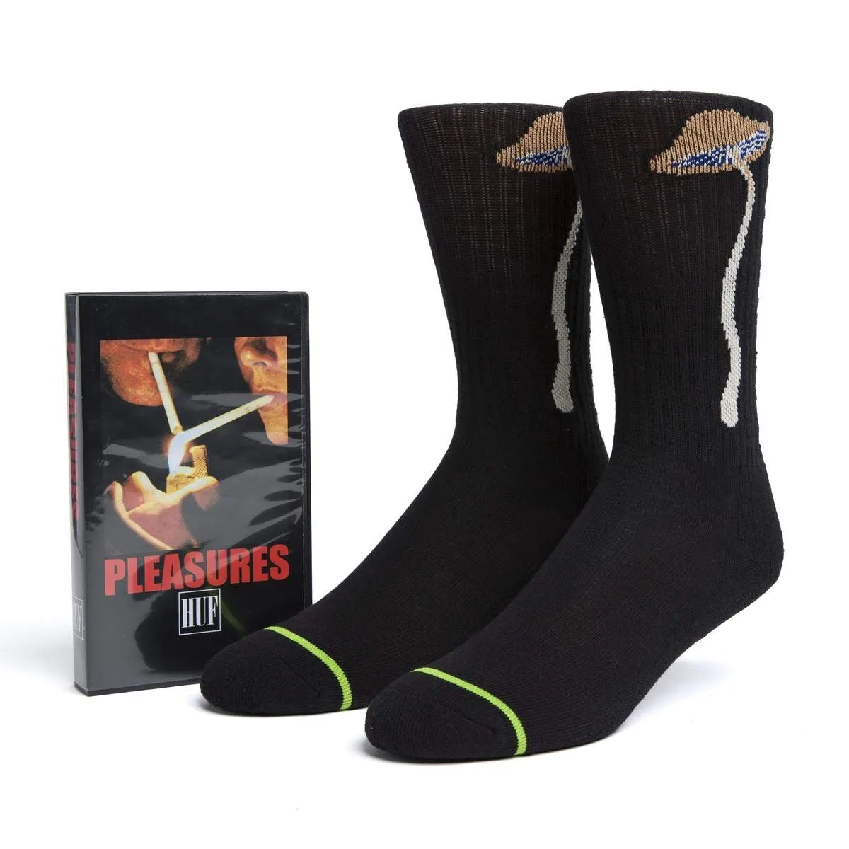 Calza Media Uomo Spore Sock X Pleasures Black