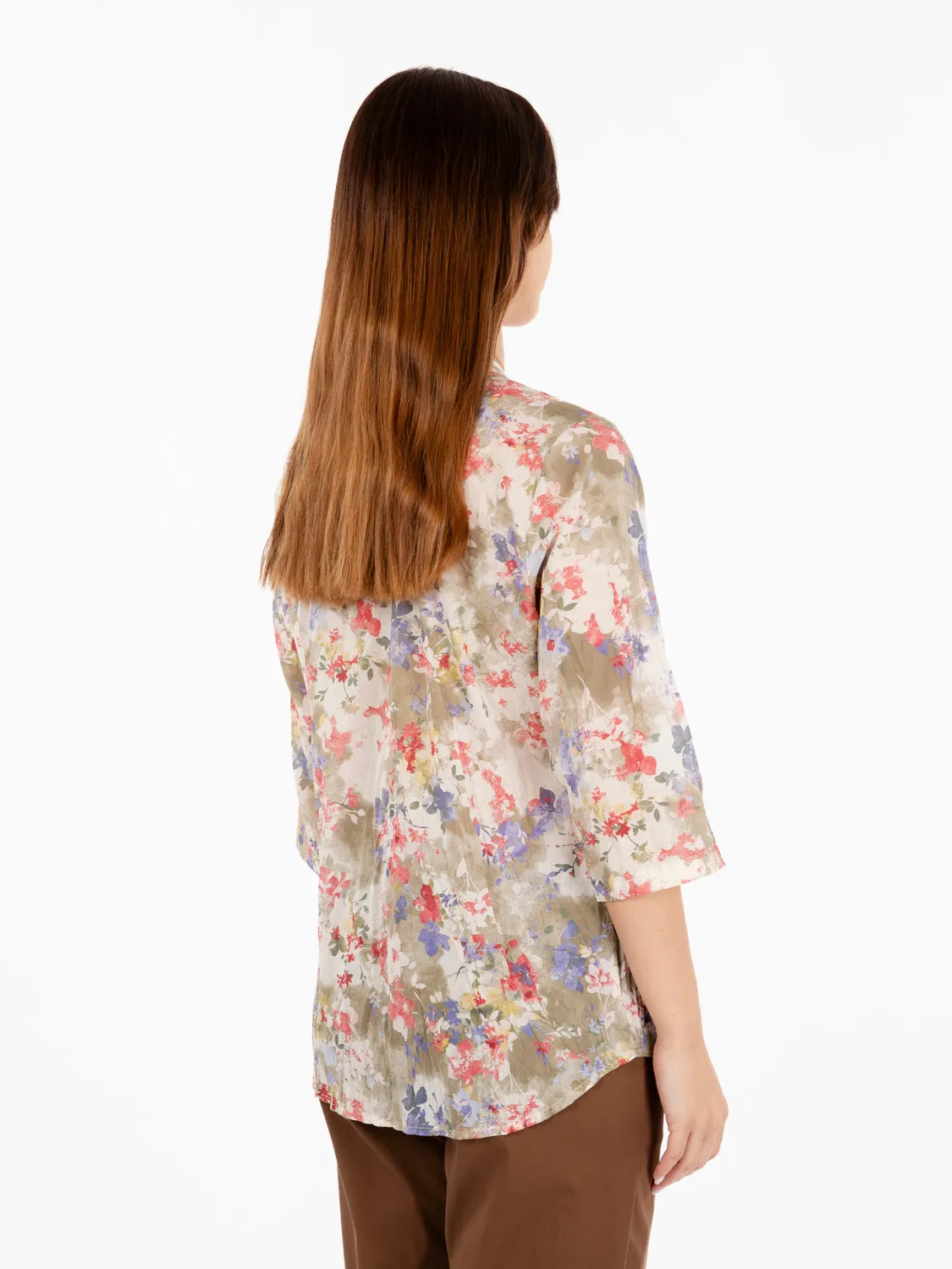 Camicia Froisse fantasia fiori