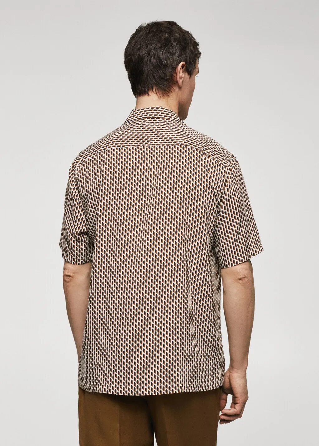 Camicia maniche corte stampata