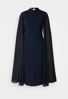 CAPE SLEEVE DRESS - Vestito di maglina