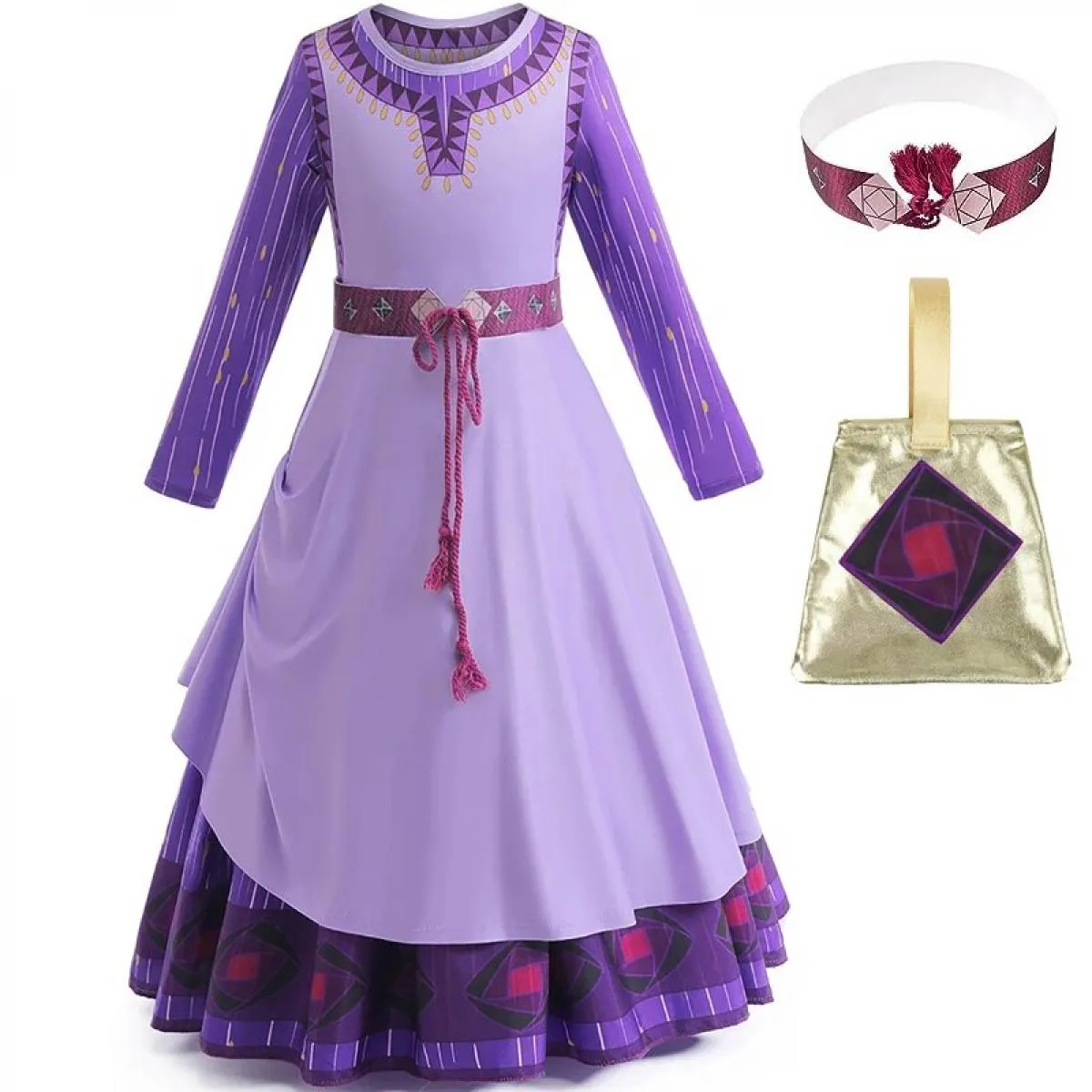 Costume cosplay per bambini Ragazze Abito da ballo con fiori Abiti da principessa Abiti da festa Abiti Cospaly per bambini