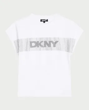 DKNY      T-shirt DKNY per bambine con logo