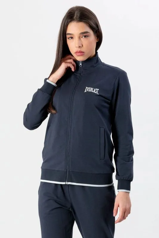 EVERLAST GIACCA DONNA FULL ZIP IN FELPA STRETCH Navy