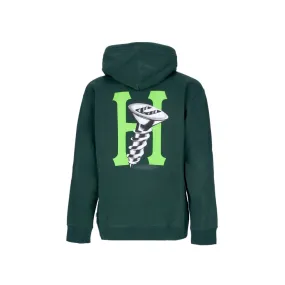 felpa cappuccio uomo hardware hoodie FOREST GREEN