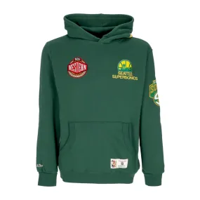 felpa cappuccio uomo nba hometown fleece hoodie seasup GREEN