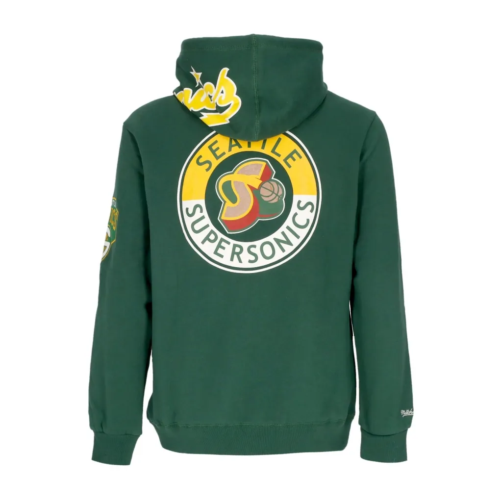 felpa cappuccio uomo nba hometown fleece hoodie seasup GREEN