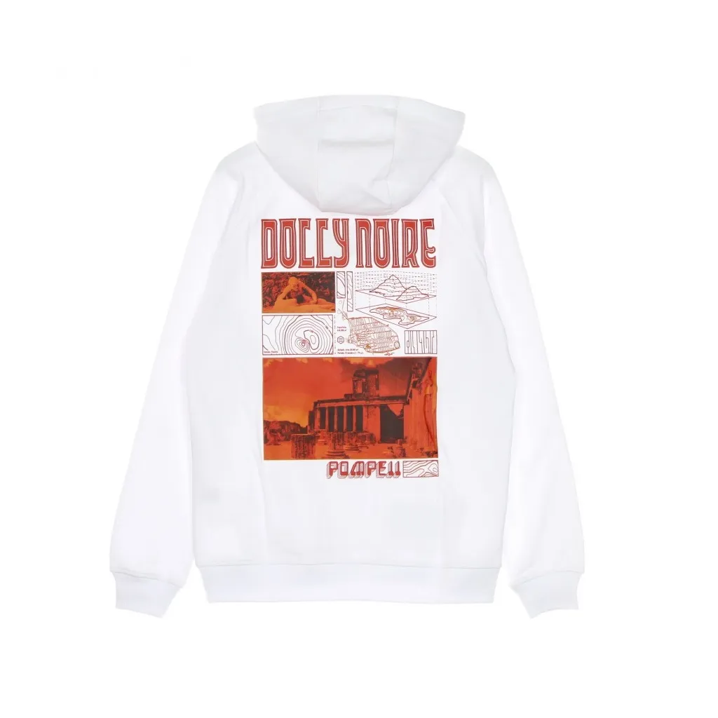 felpa cappuccio uomo pompei hoodie WHITE