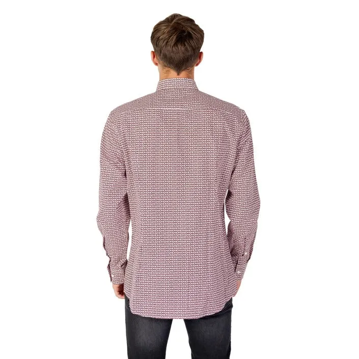 Hugo Boss camicia rossa fantasia   