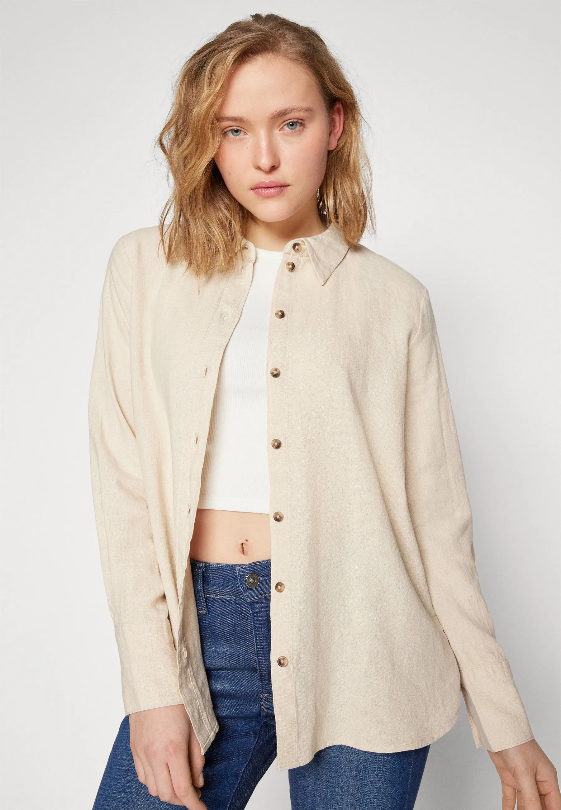 JDYSAY  LINEN LOOSE SHIRT NOOS - Camicia