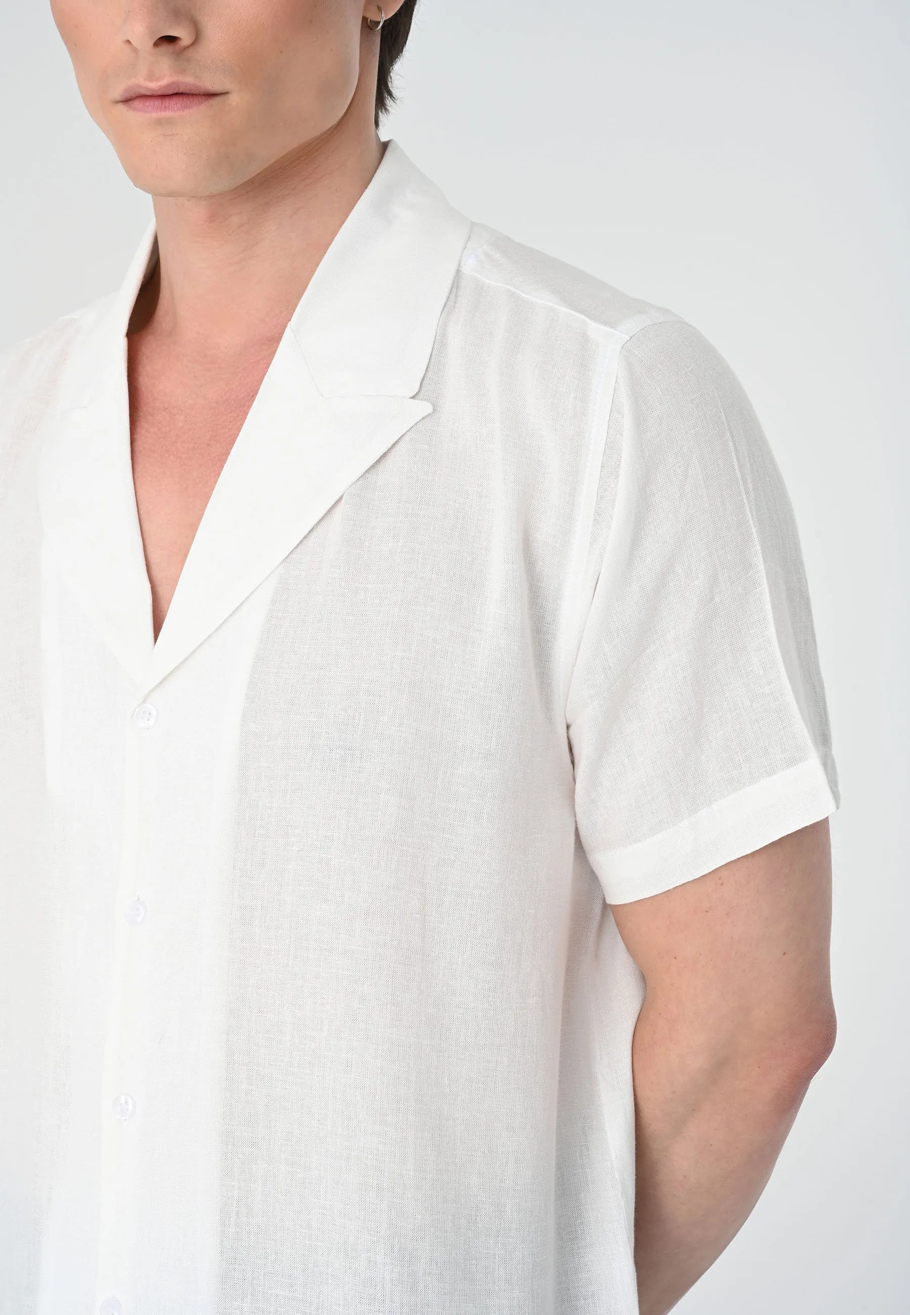 LAPEL COLLAR SHORT SLEEVE - Camicia