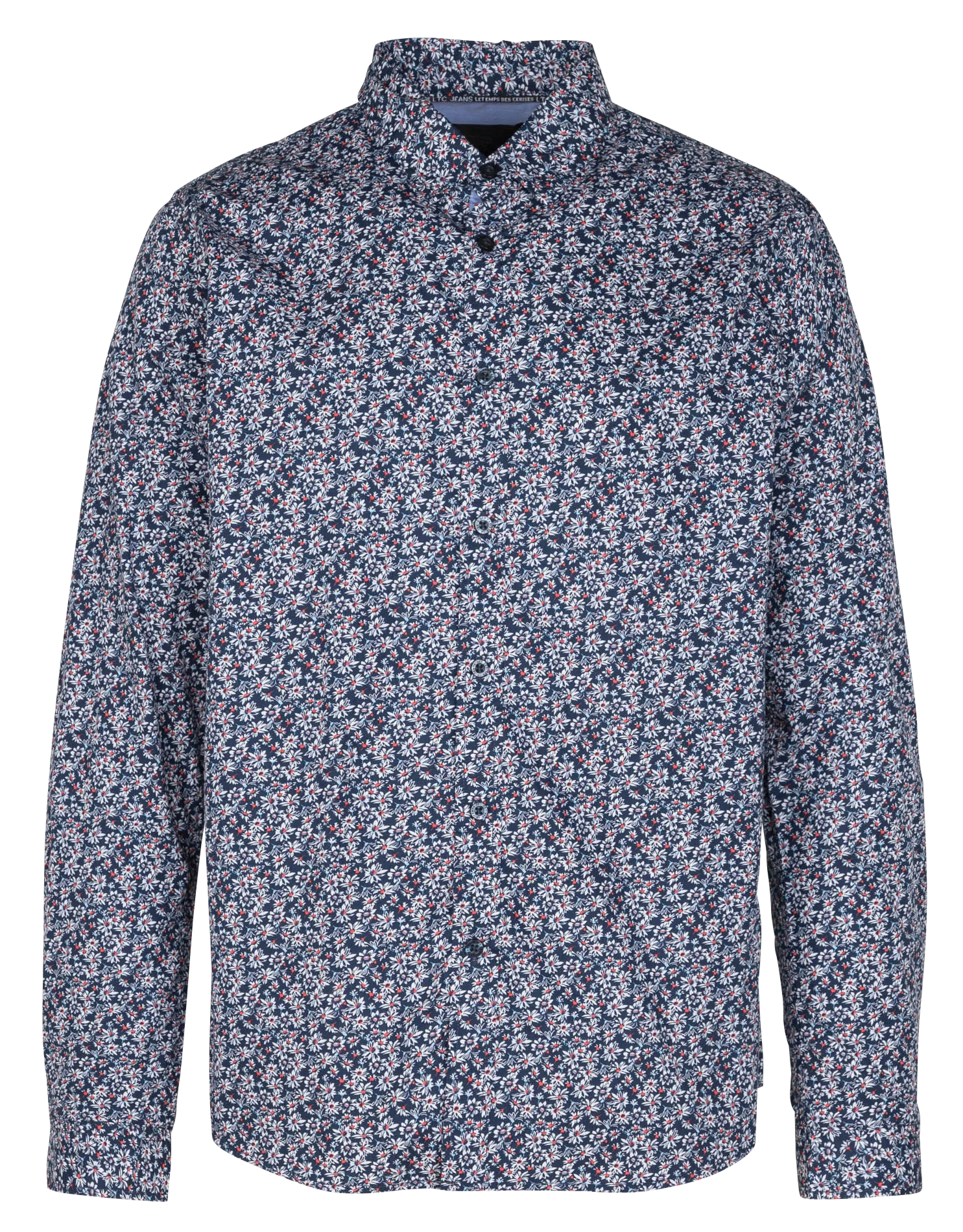  LE TEMPS DES CERISES   FUSAR - Camicia collo classico stampata in cotone | Nero