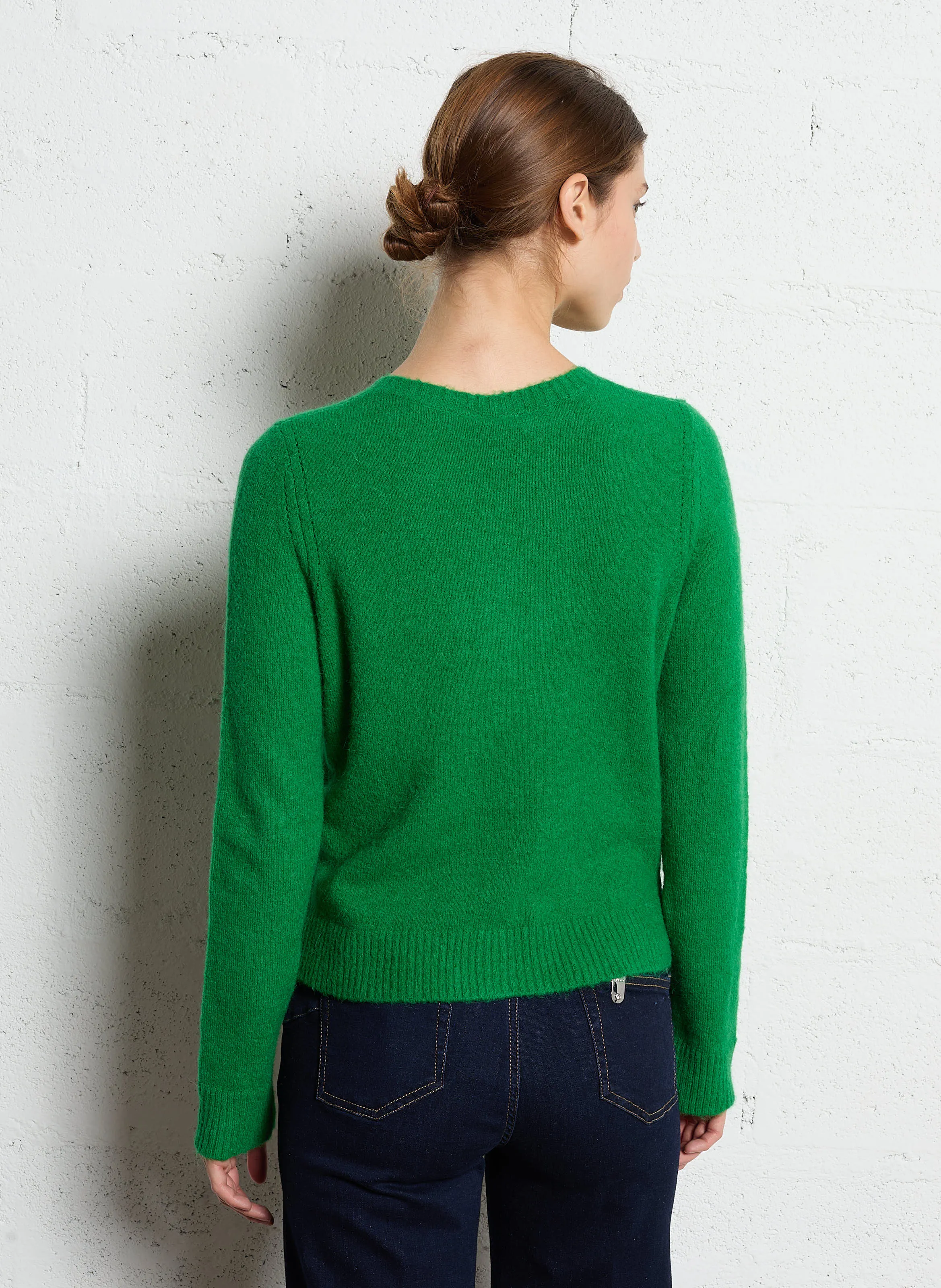  LIU JO   Cardigan dritto in maglia | Verde