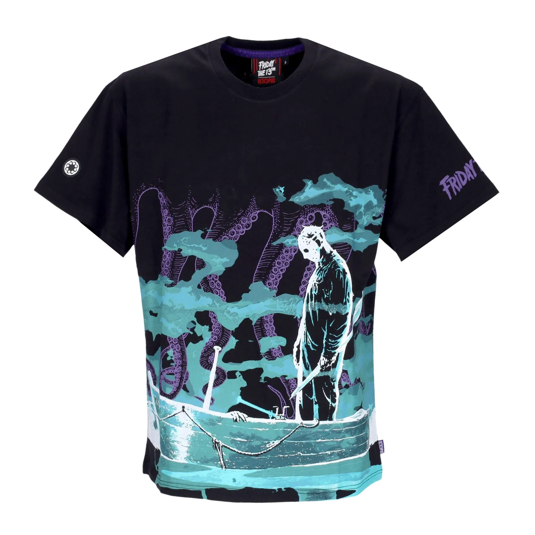 Maglietta Uomo Jason Octopus River Tee Horror Pack Black