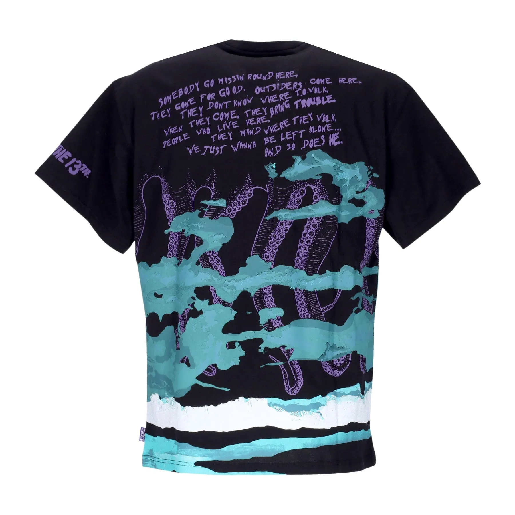 Maglietta Uomo Jason Octopus River Tee Horror Pack Black