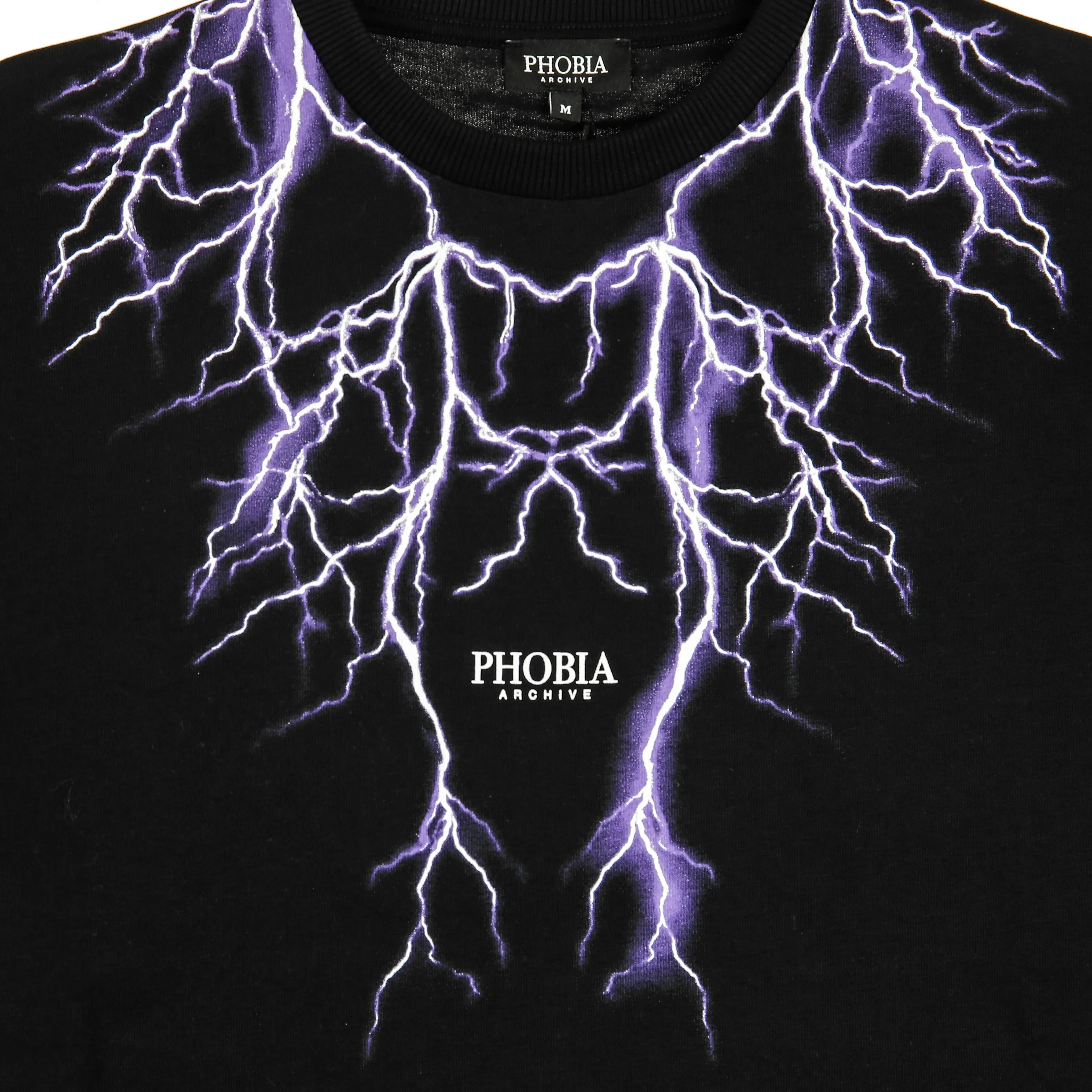 Maglietta Uomo Violet Lightning Black/violet