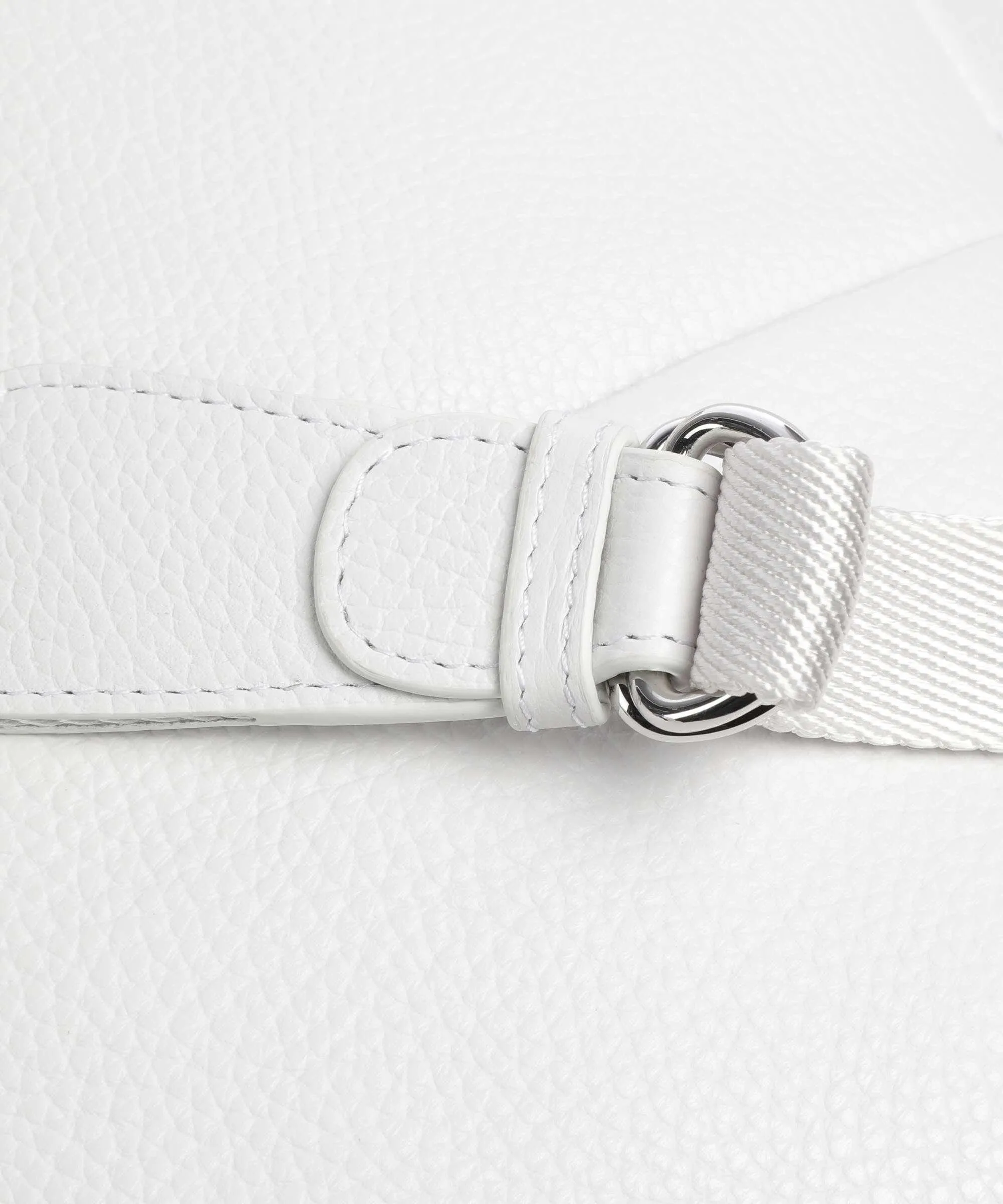  Mandarina Duck Mellow Leather Zaino pelle di vitello grana bianco  