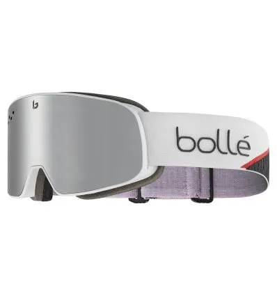 Maschera da sci BOLLE NEVADA (Race White Matte) Cat. 3