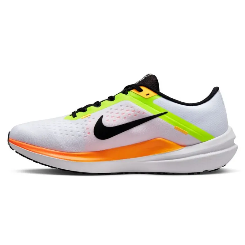 Nike Air Winflo 10 Bianco Nero Giallo Arancio - Scarpe Running Uomo