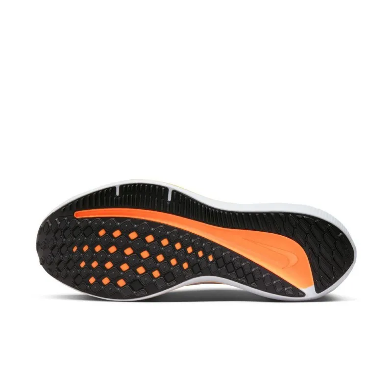 Nike Air Winflo 10 Bianco Nero Giallo Arancio - Scarpe Running Uomo