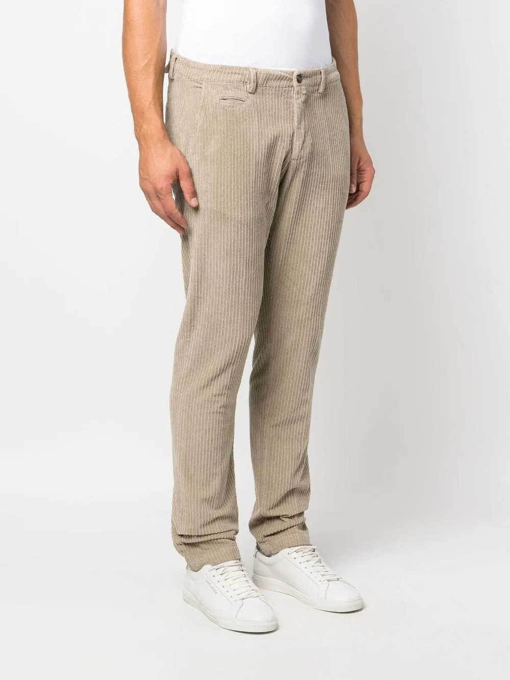 pantalone a coste beige