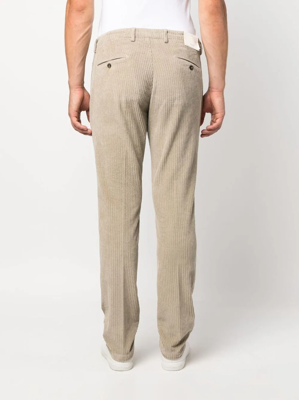 pantalone a coste beige