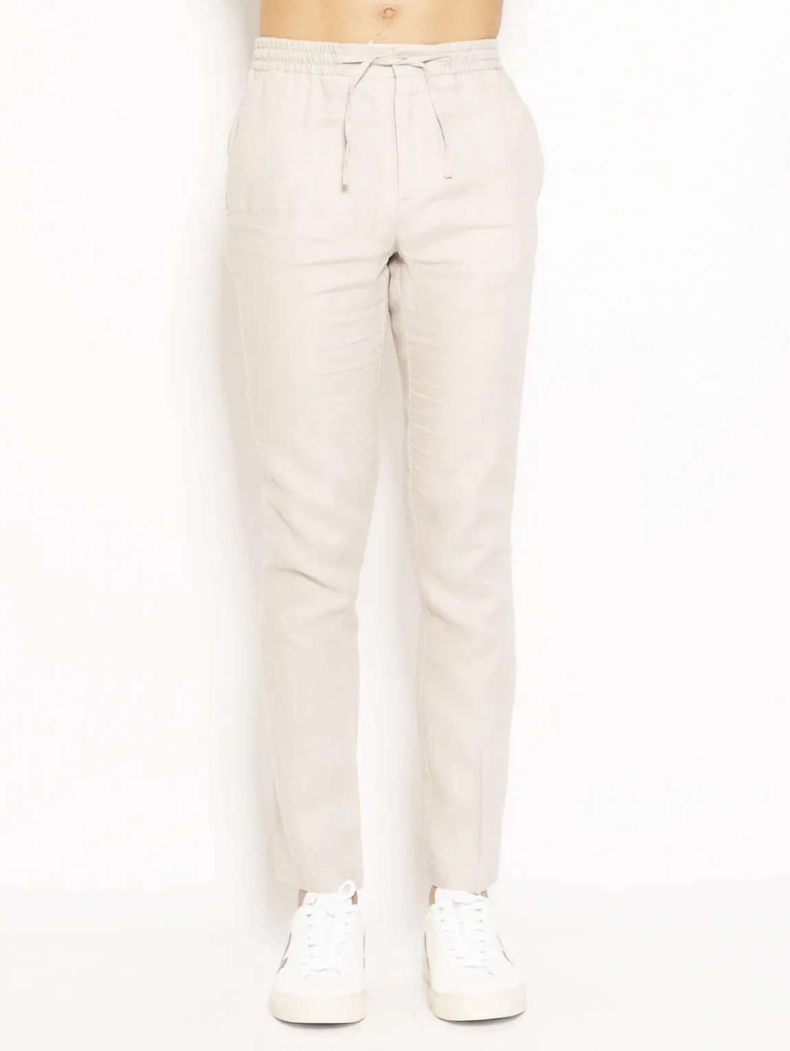 Pantalone con Coulisse Beige