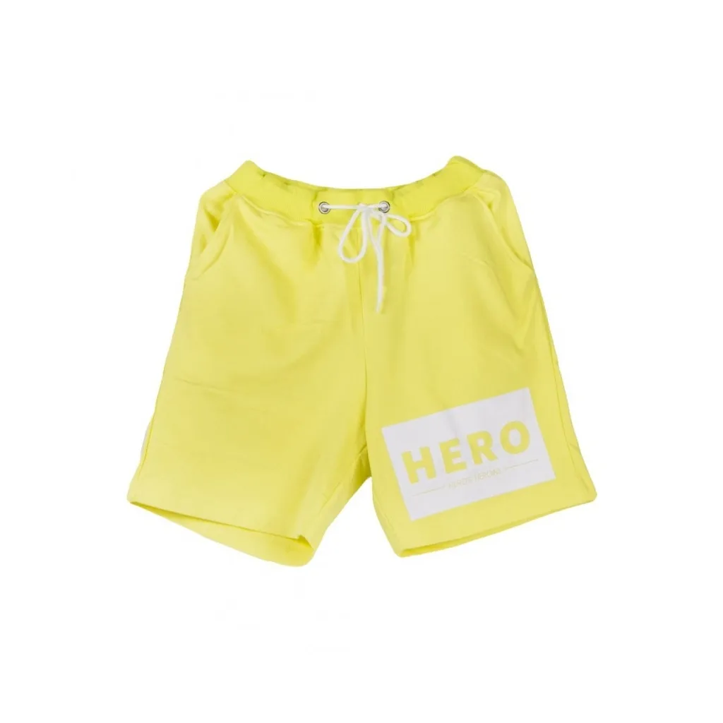 PANTALONE CORTO HERO LOGO YELLOW