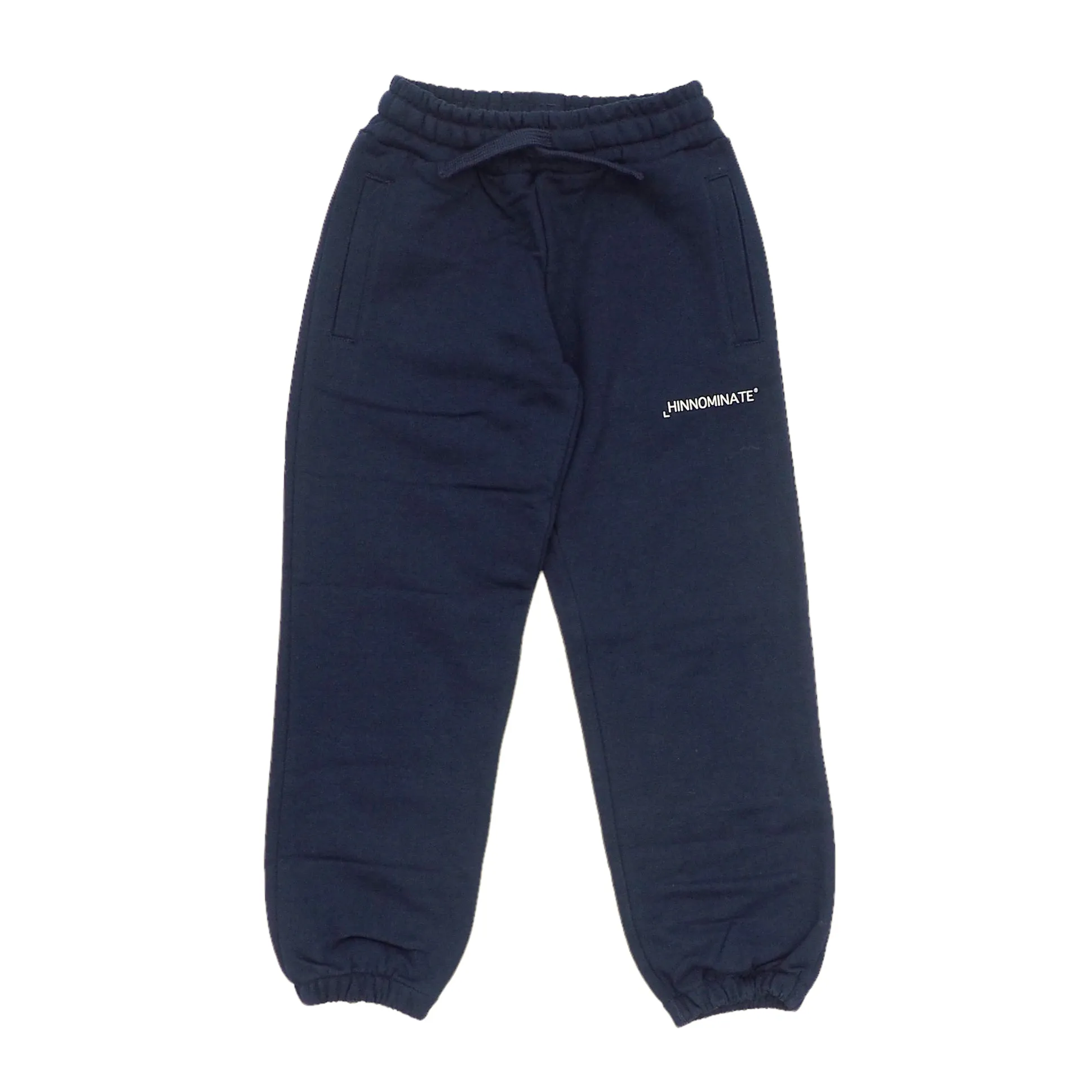 Pantalone in felpa blu con logo per bambini