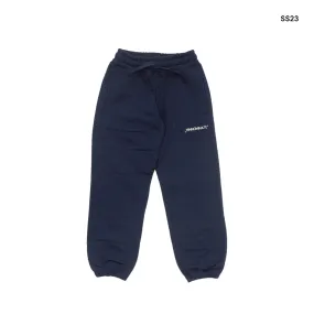 Pantalone in felpa blu con logo per bambini