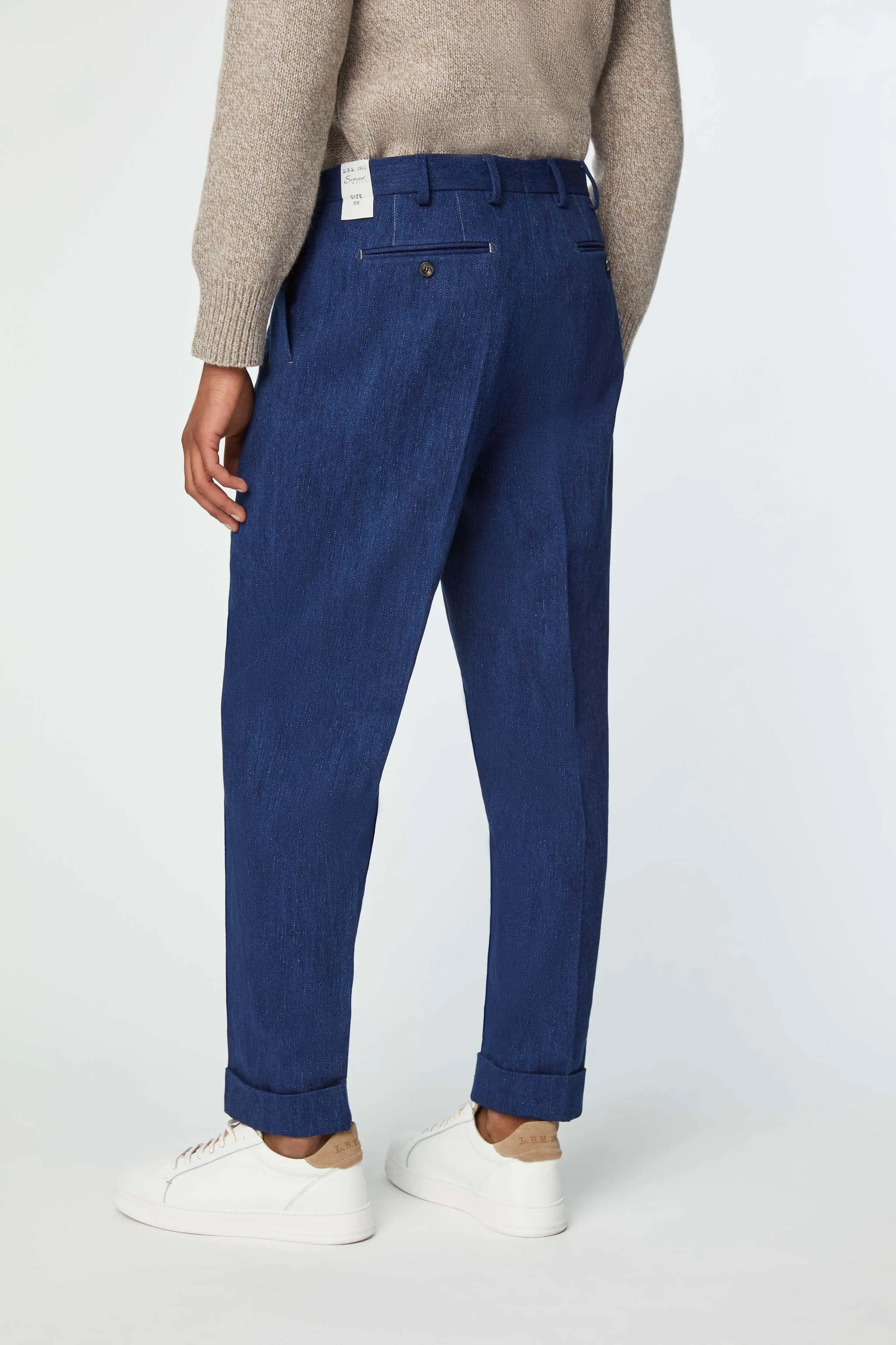 Pantalone Jaco Sartorial Indigo blu denim