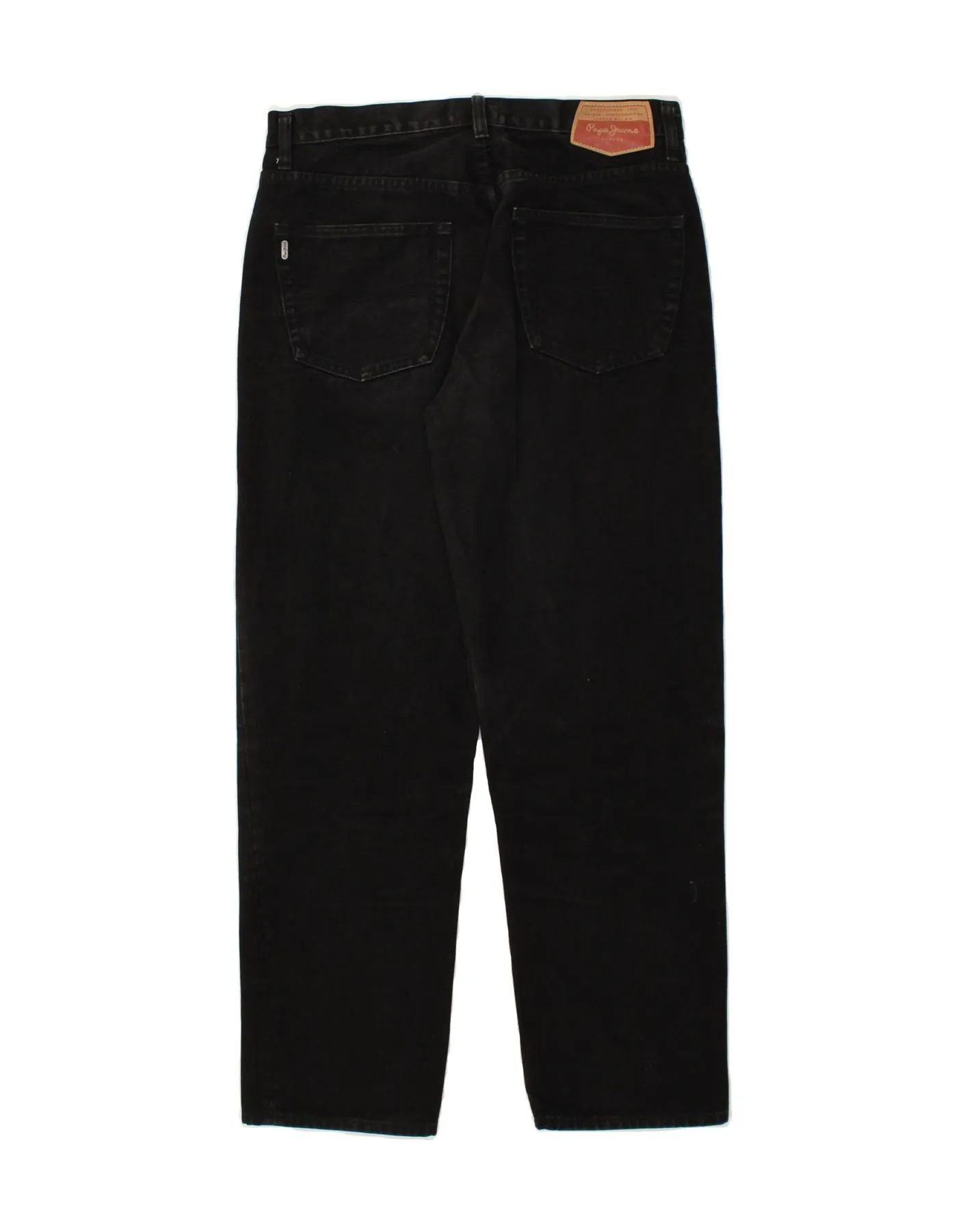 PEPE JEANS Mens London Straight Jeans  W33 L30 Black Cotton