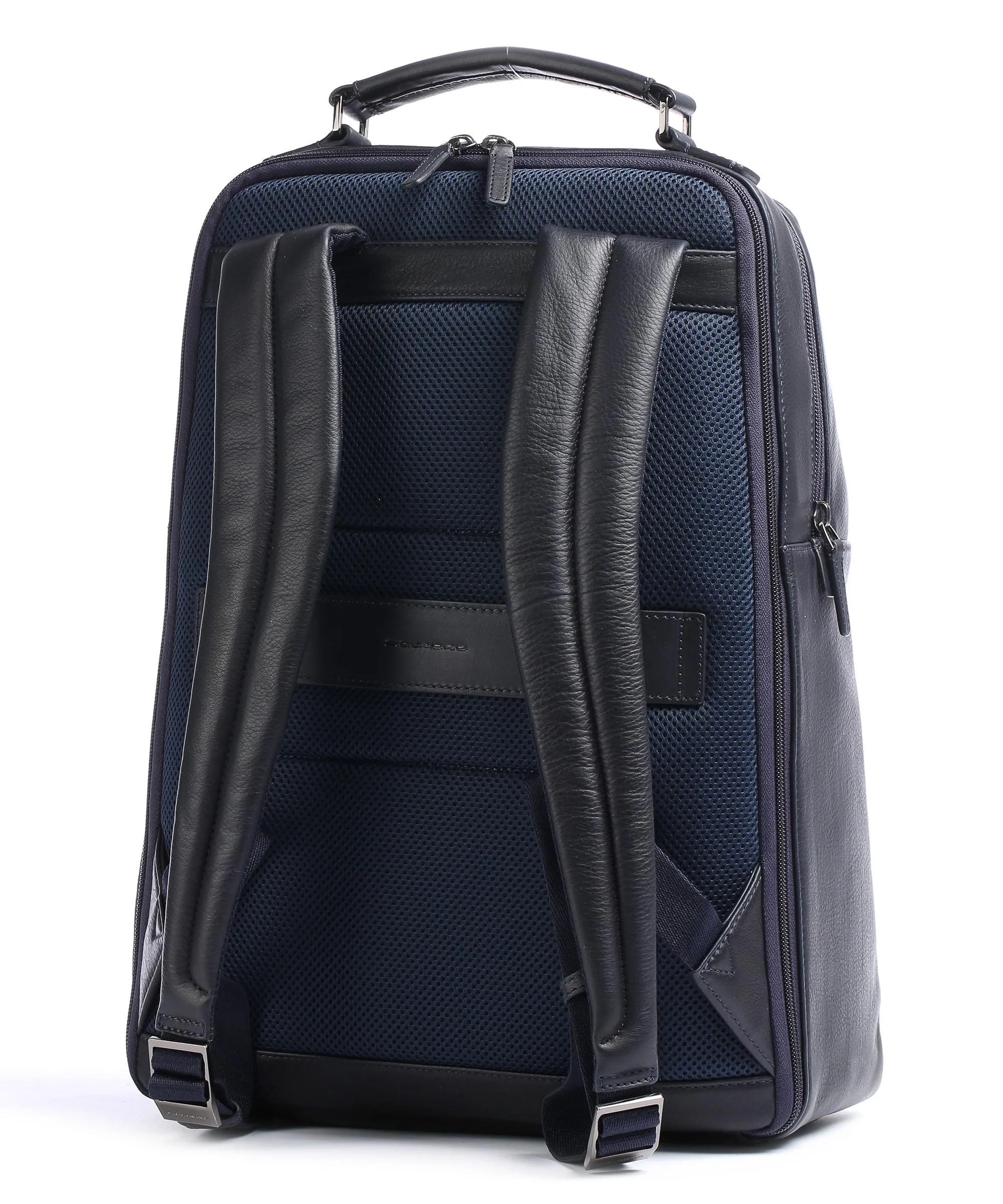  Piquadro Fast Check Zaino 15″ pelle di vacchetta finemente grana navy  