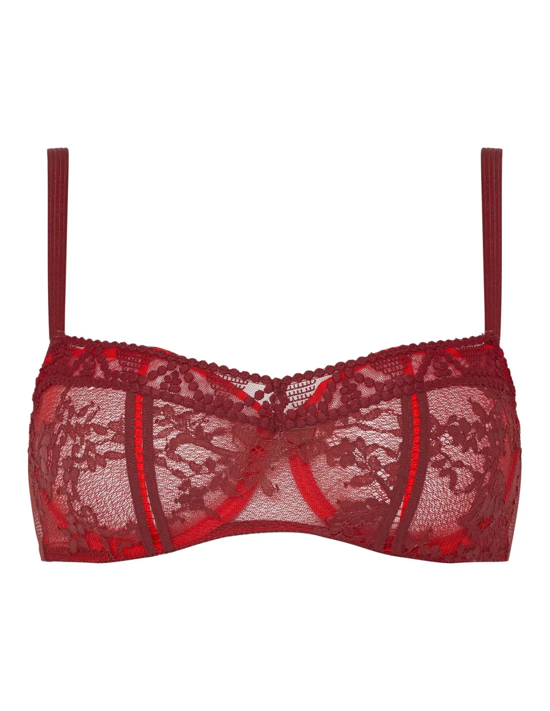 REGGISENO BALCONCINO SFODERATO IN PIZZO "OLIVIA"