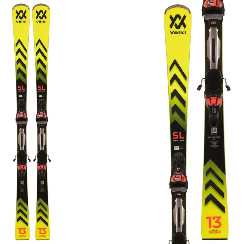 Sci Volkl Racetiger SL con attacchi Rmotion3 12