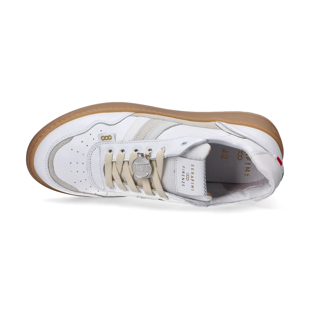 Serafini sneakers Firenze in pelle bianca