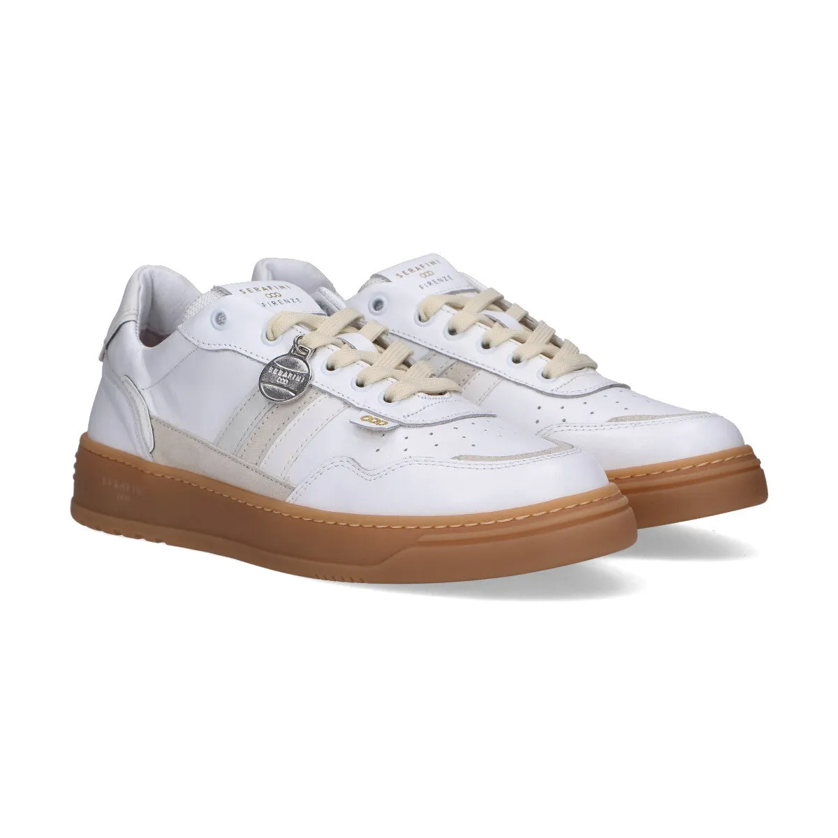 Serafini sneakers Firenze in pelle bianca