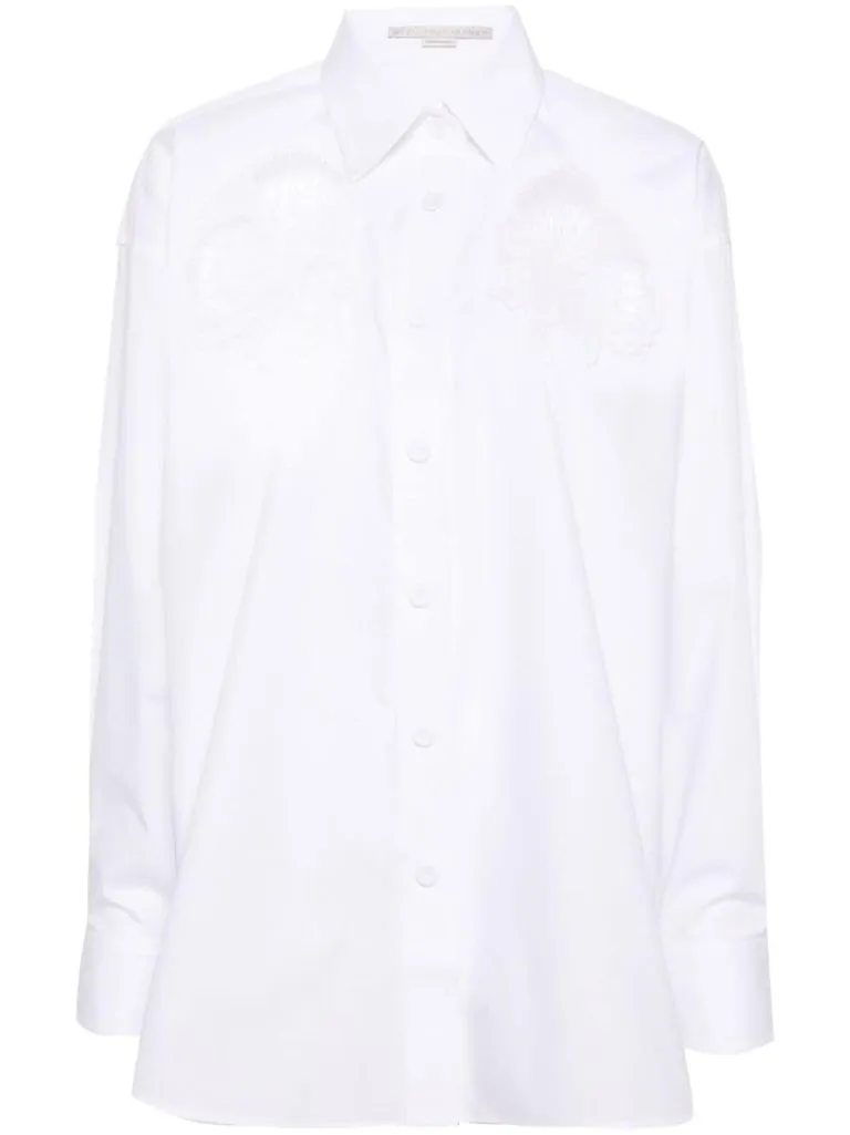 stella mccartney Camicia trama sangallo