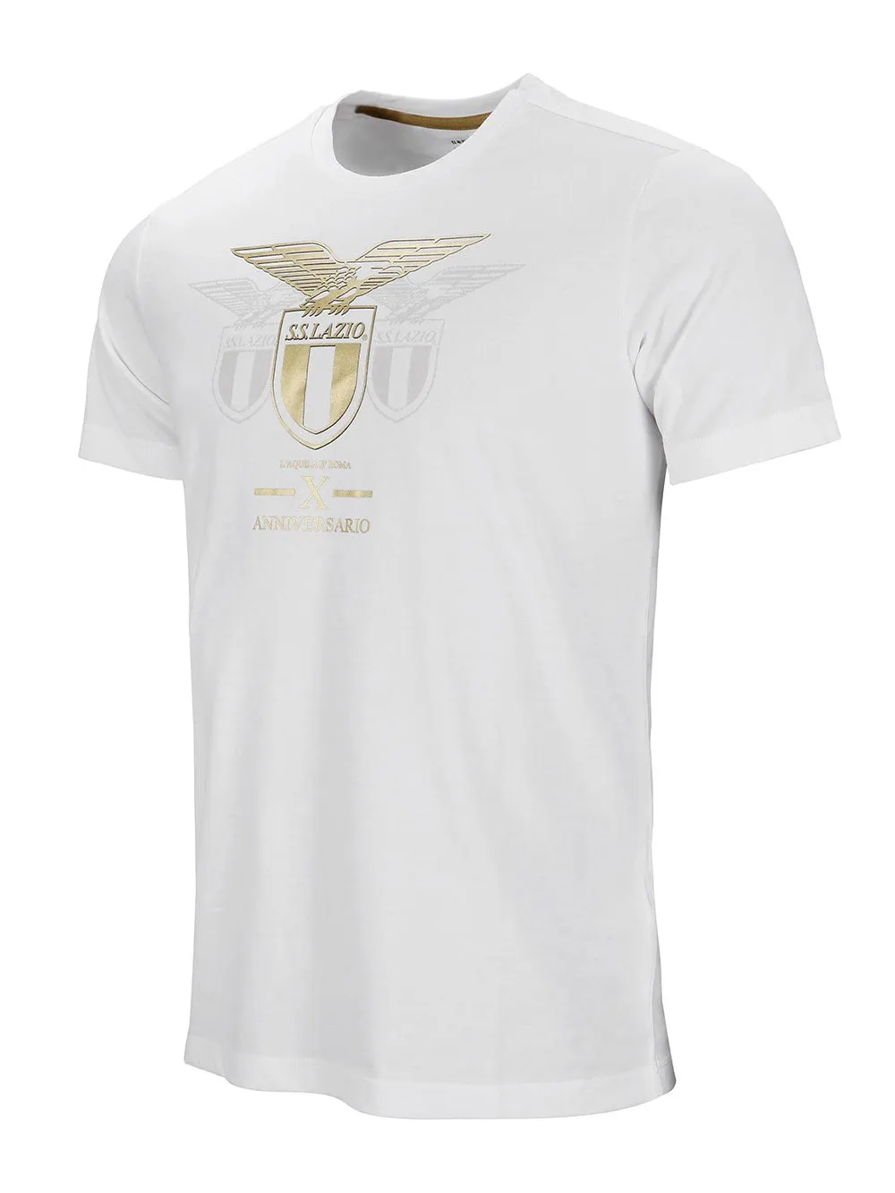 T-shirt S.S. Lazio Anniversary 26.05.13 MIZUNO Uomo P2GA2A83 Bianco