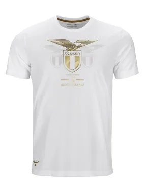 T-shirt S.S. Lazio Anniversary 26.05.13 MIZUNO Uomo P2GA2A83 Bianco