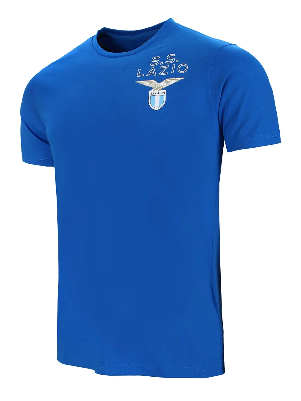 T-shirt Uomo Blu con logo Lazio